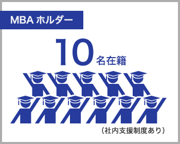 MBAホルダー10名在籍