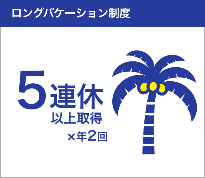 ロングバケーション制度5連休以上取得