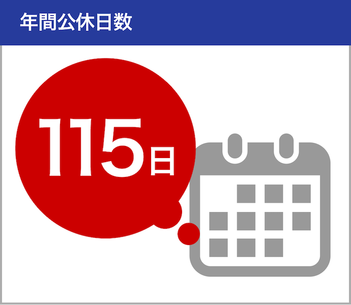 年間公休日数115日